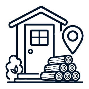 Our logs are delivered directly to your garage, log store or your preferred location